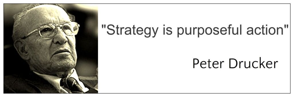 Strategy is purposeful action