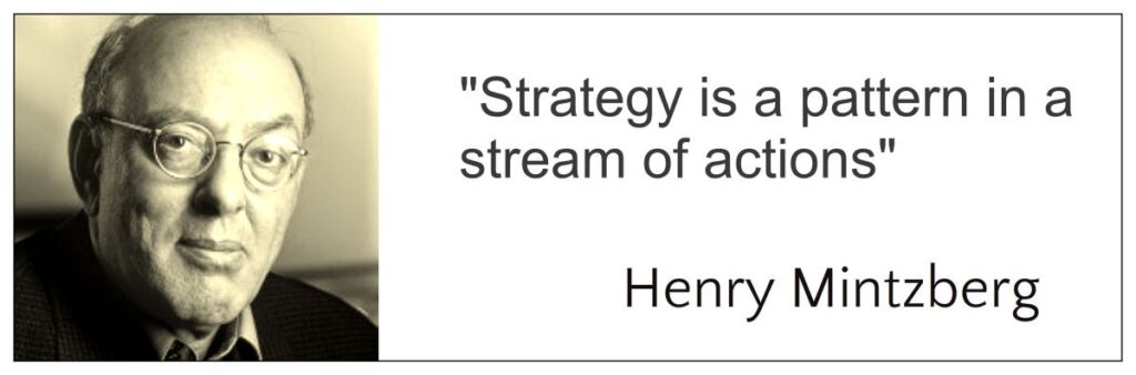 Strategy is a pattern in a stream of actions